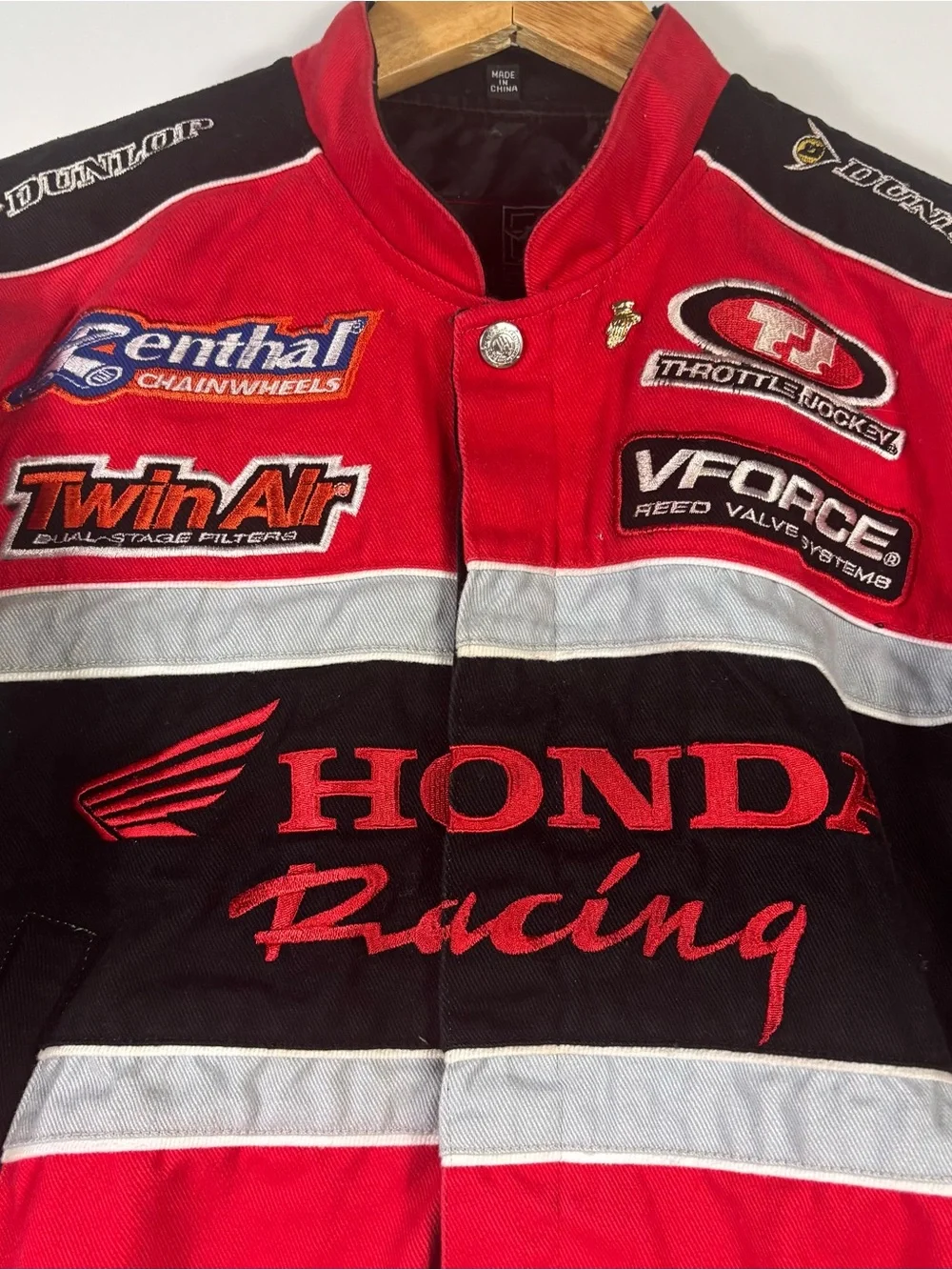 JH Design Vintage Honda Racing Embroidered Jacket Youth XL